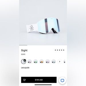 Dope White Snow Goggles